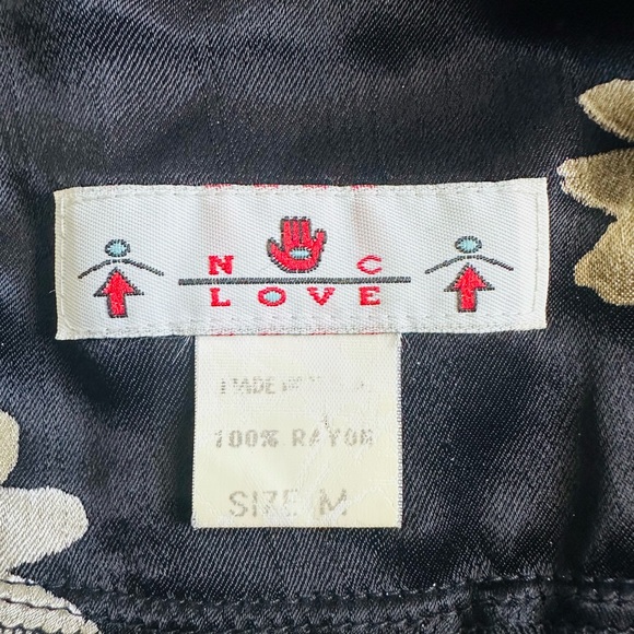 90s Black & Gold Floral Halter Maxi Dress | NC Love Vintage Boho Romantic - Picture 5 of 5